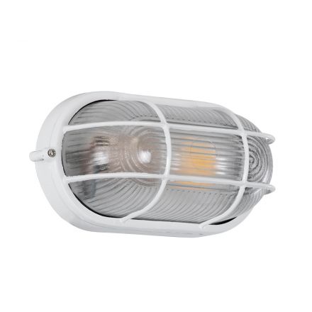 BOATLIGHT Vintage Industrial Απλίκα - Καραβοχελώνα Εξωτερικού Χώρου - IP65 - Λευκό - Οβάλ 