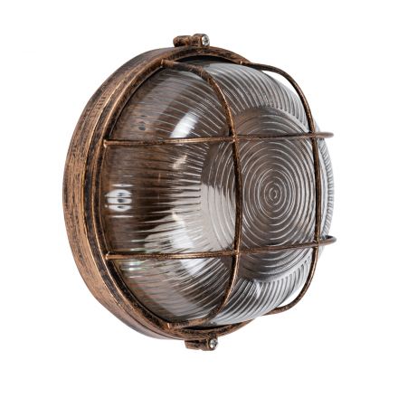 BOATLIGHT Vintage Industrial Απλίκα - Καραβοχελώνα Εξωτερικού Χώρου - IP65 - Αντικέ Μπρονζέ 