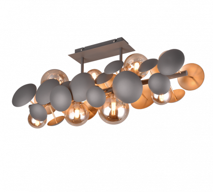 BUBBLE Κρεμαστό Πολύφωτο LED 8xG9 Ανθρακί