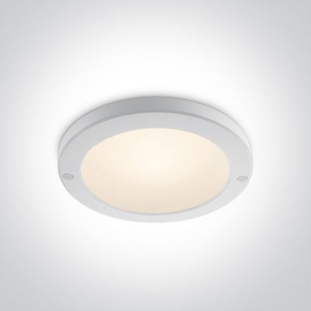 One Light Στρογγυλό LED Ultra Slim Panel 18W 3000Κ 230V Αλουμίνιο/PC Λευκό
