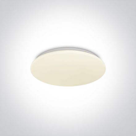 Πλαφονιέρα LED 15W 3000Κ 230V Μέταλλο/PMMA Λευκό
