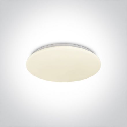 Πλαφονιέρα LED 24W 3000Κ 230V Μέταλλο/PMMA Λευκό