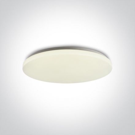 One Light Πλαφονιέρα LED 50W 4000Κ 230V Μέταλλο/PMMA Λευκό