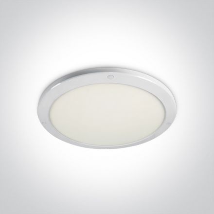 Στρογγυλό LED Ultra Slim Panel 38W 3000Κ 230V Αλουμίνιο/PC Λευκό