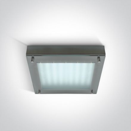 Πλαφονιέρα LED 30W 3000Κ 230V Steel Brushed Chrome