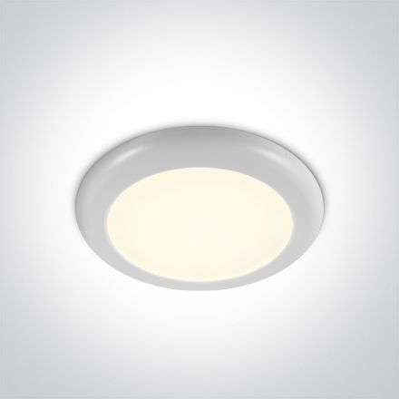 One Light Στρογγυλό LED Slim Panel 16W 4000Κ 230V Πλαστικό Λευκό