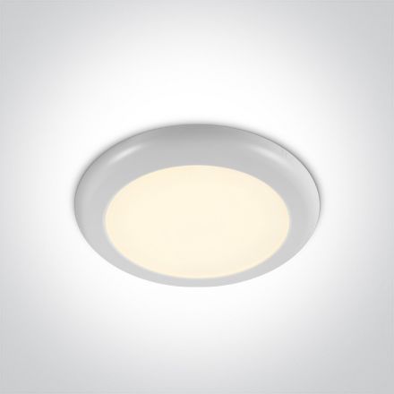 Στρογγυλό LED Slim Panel 16W 3000Κ 230V Πλαστικό Λευκό