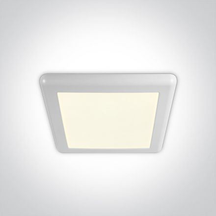 Τετράγωνο LED Slim Panel 16W 4000Κ 230V Πλαστικό Λευκό