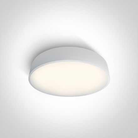 Πλαφονιέρα LED 25W 3000Κ 230V Μέταλλο Λευκό