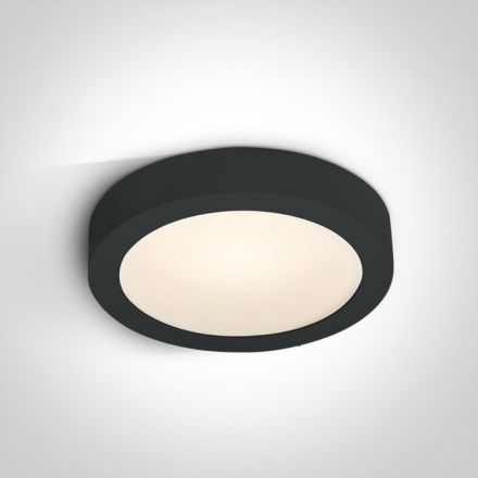 Στρογγυλό LED Panel 30W 3000Κ 230V Die Cast Μαύρο