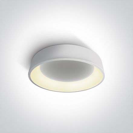 Στρογγυλή Πλαφονιέρα LED 32W 3000Κ 230V Αλουμίνιο Λευκό