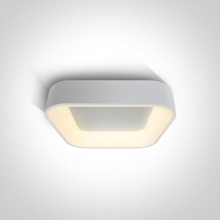 Στρογγυλή Πλαφονιέρα LED 38W 3000Κ 230V Αλουμίνιο Λευκό