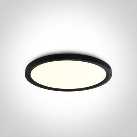 Πλαφονιέρα LED 40W 4000Κ 230V Αλουμίνιο Μαύρο