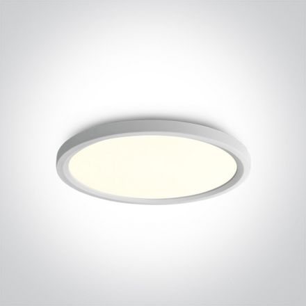 One Light Πλαφονιέρα LED 40W 4000Κ 230V Αλουμίνιο Λευκό