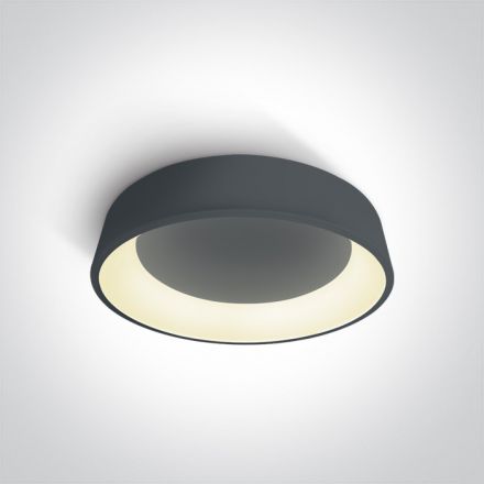 Στρογγυλή Πλαφονιέρα LED 42W 3000Κ 230V Αλουμίνιο Ανθρακί