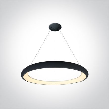 Κρεμαστό Φωτιστικό RING LED 50W 3000K Μεταλλικό 230V Μαύρο