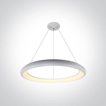 Κρεμαστό Φωτιστικό RING LED 50W 3000K Μεταλλικό 230V Λευκό