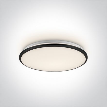 Πλαφονιέρα LED 24W 3000Κ 230V Μέταλλο/Πλαστικό Μαύρο
