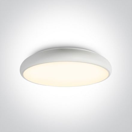 Στρογγυλή Πλαφονιέρα LED 62W 3000Κ 230V Μέταλλο Λευκό