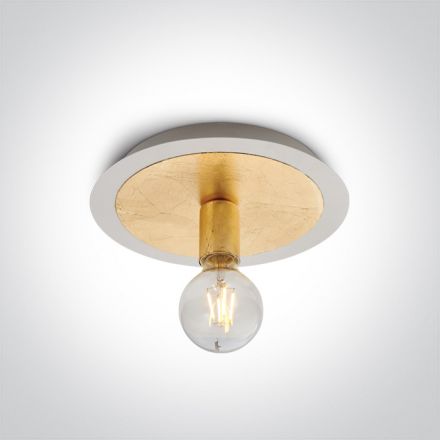 Πλαφονιέρα Retro LED 1xE27 Μέταλλο Brass 100-240V