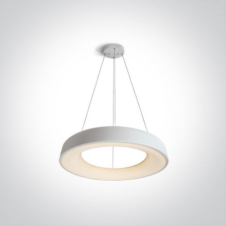Κρεμαστό Φωτιστικό Ring LED 80W 3000K Αλουμίνιο 230V Λευκό