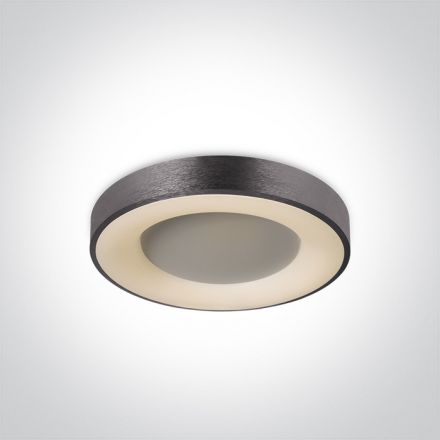 Στρογγυλή Πλαφονιέρα LED 40W 3000Κ 230V Αλουμίνιο Ανθρακί