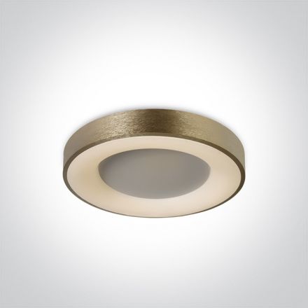 Στρογγυλή Πλαφονιέρα LED 40W 3000Κ 230V Αλουμίνιο Καφέ