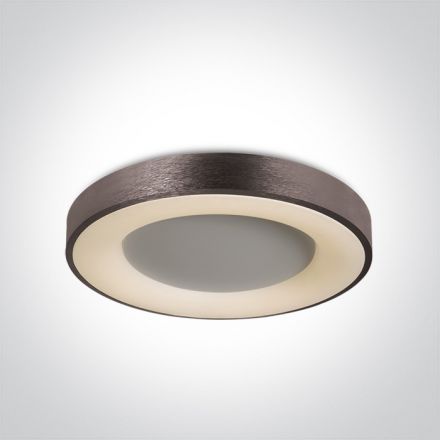 Στρογγυλή Πλαφονιέρα LED 50W 3000Κ 230V Αλουμίνιο Χρυσό