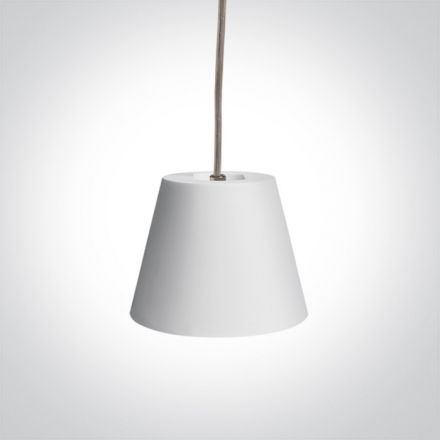 Κρεμαστό Φωτιστικό LED GX53 Γύψος Λευκό