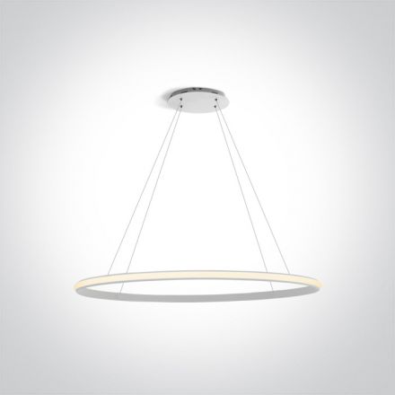 Κρεμαστό Φωτιστικό RING LED 25W 3000K Αλουμίνιο 230V Λευκό