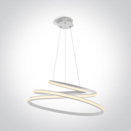 Κρεμαστό Φωτιστικό RING LED 45W 3000K Αλουμίνιο 230V Λευκό