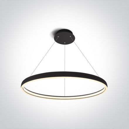 Κρεμαστό Φωτιστικό RING LED 40W 3000K Αλουμίνιο 230V Μαύρο