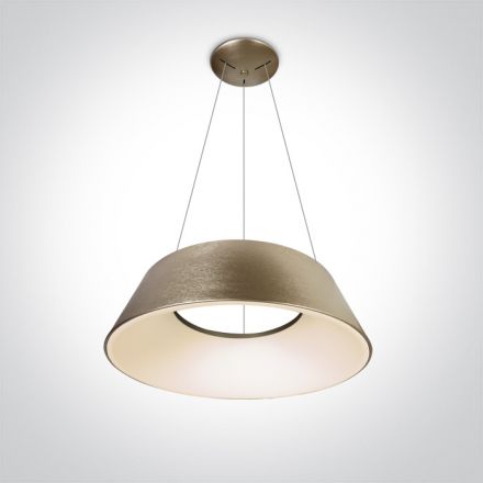 Κρεμαστό Φωτιστικό Mushroom LED 60W 3000K Αλουμίνιο 230V Καφέ