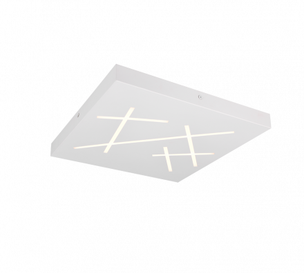 Trio Lighting Πλαφονιέρα LED 24W SNIP Λευκό Ματ Μέταλλο