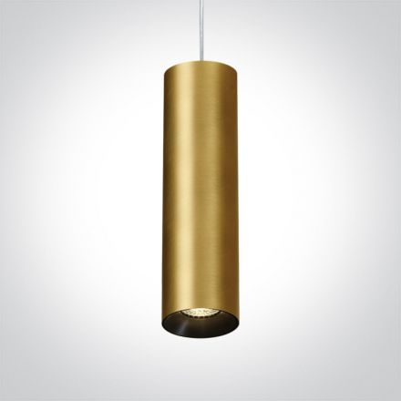 Κρεμαστό Φωτιστικό GU10 MR16 Brushed Brass Αλουμίνιο Χωρίς Reflector Dark Light 40cm