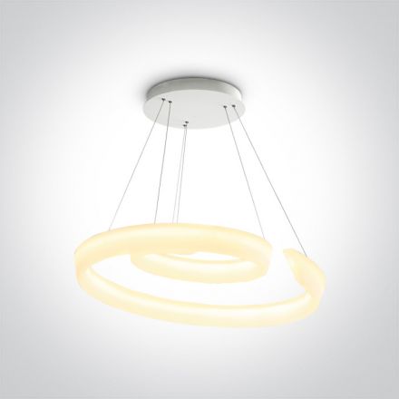 Κρεμαστό Φωτιστικό LED 60W 3000K Μέταλλο/Πλαστικό 230V Λευκό