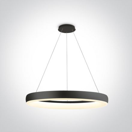 Κρεμαστό Φωτιστικό RING LED 40W 3000K Μεταλλικό/ABS 230V Μαύρο