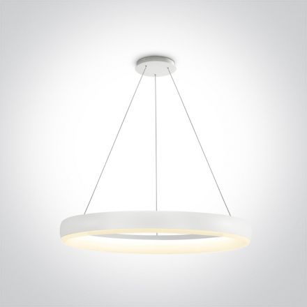 Κρεμαστό Φωτιστικό RING LED 40W 3000K Μεταλλικό/ABS 230V Λευκό
