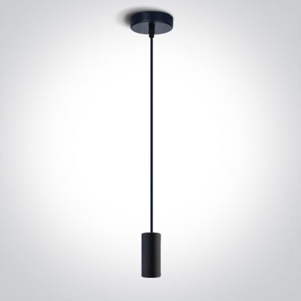One Light Κρεμαστό Φωτιστικό LED E27 Αλουμίνιο Μαύρο 100-240V