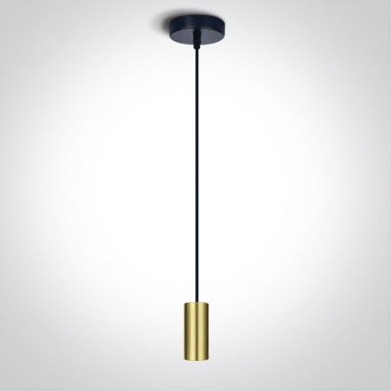 Κρεμαστό Φωτιστικό LED E27 Αλουμίνιο Brushed Brass 100-240V