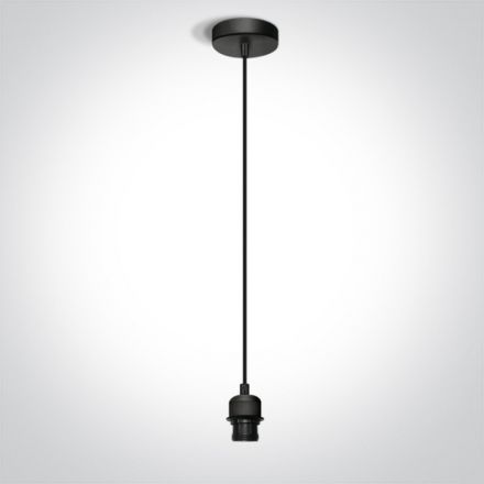 Κρεμαστό Ντουί LED E27 Αλουμίνιο Μαύρο 100-240V 63126