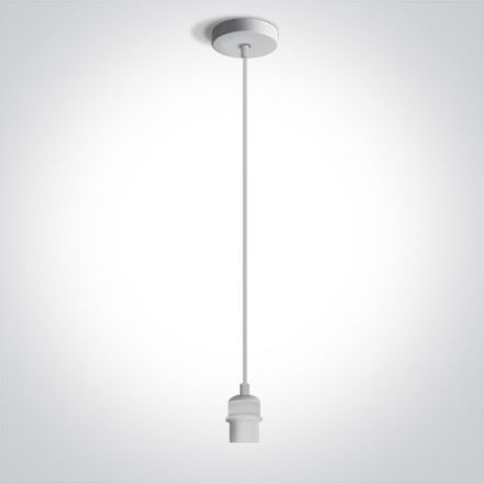 Κρεμαστό Ντουί LED E27 Αλουμίνιο Λευκό 100-240V 63126