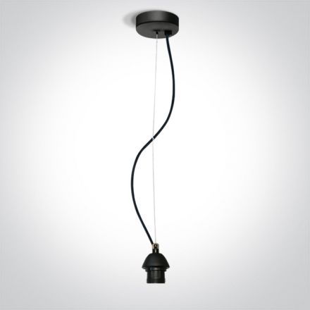 Κρεμαστό Ντουί LED E27 Αλουμίνιο Μαύρο 100-240V 63126A