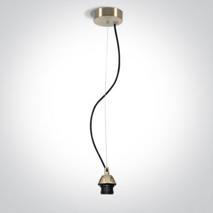 Κρεμαστό Ντουί LED E27 Αλουμίνιο Brushed Brass 100-240V 63126A