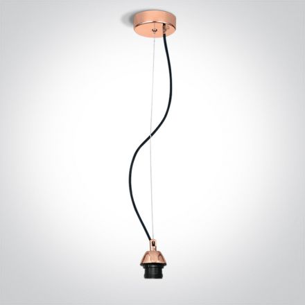 Κρεμαστό Ντουί LED E27 Αλουμίνιο Copper 100-240V 63126A