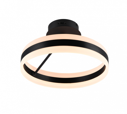 Trio Lighting Πλαφονιέρα LED 21W CCT DIOS Μαύρο