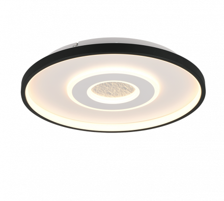 Trio Lighting Πλαφονιέρα LED 20W NAZAR Μαύρο-Λευκό Μέταλλο