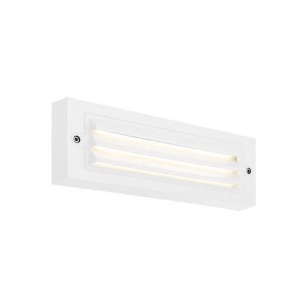 Φωτιστικό Τοίχου Με Γριλιές LED 6W 255X42X90 3CCT IP65 Λευκό 