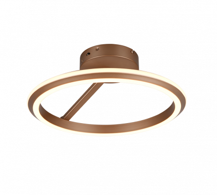 Trio Lighting Πλαφονιέρα LED 34W CCT AMADOR Μέταλλο Coffee
