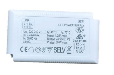 Τροφοδοτικό 24VDC 30W IP20 On-Off (Slim) 00/8077